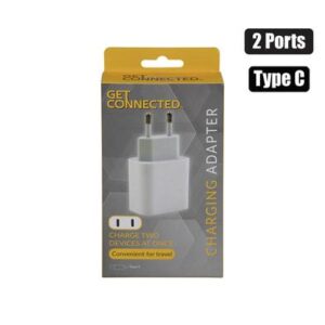 Usb plug-adaptor 2 ports type c