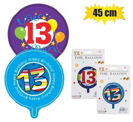 Balloon helium foil ms 13 45cm f-01