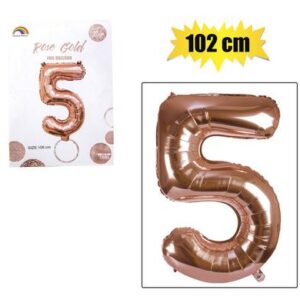 Balloon helium foil rose g 5 102cm f-04