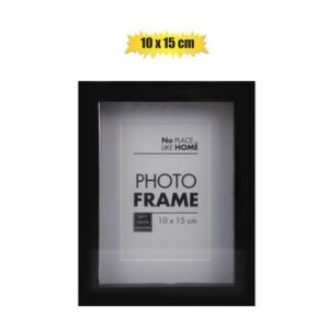 Picture-frame pl shadow box 10x15cm blk