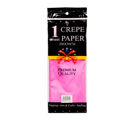 Paper crepe sheet pink 50x200cm