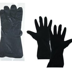 Gloves builders black latex per-pair