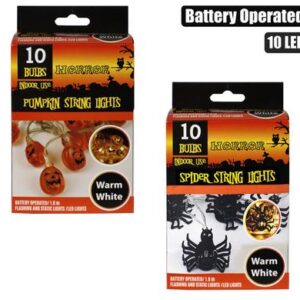 Light fairy led-10xpumpkin & spider 1.8m