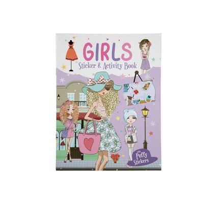 Book activity & sticker girls