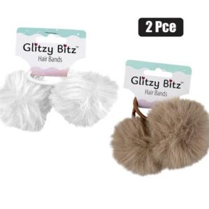 Hair band scrunchie fluffy 2pc