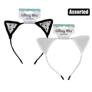 Alice band lace cat ears