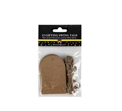 Gift swing tag 5cm 12pc asstd