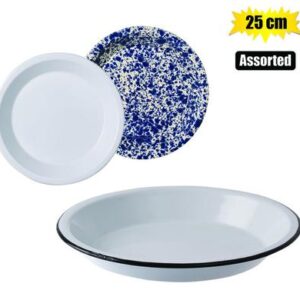 Plate enamel 25cm pie