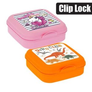 Lunch box clip lock asstd-designs
