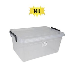Storage box maxi clear 14l 42x28x18cm