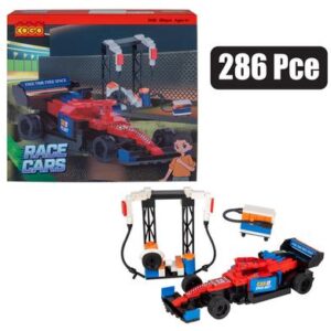 Building blocks cogo racing car 286pcs