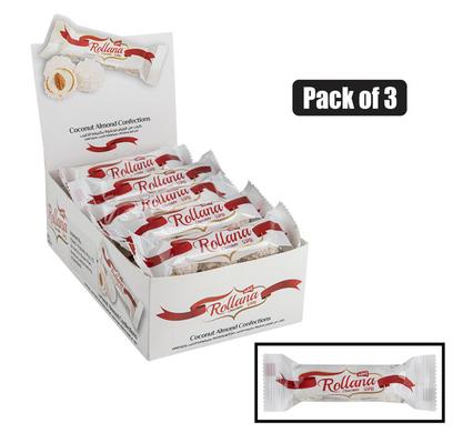 Sweet choc dl rollana cnut & almond 3pk